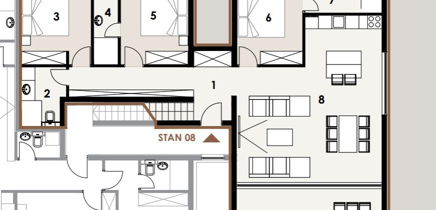 Penthouse S8- Privlaka- nadomak mora!